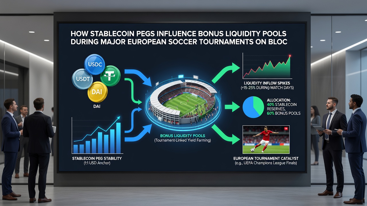 Darstellung von Liquiditätsflüssen und Peg-Einflüssen in Blockchain-basierten Bonus-Pools bei Sportevents