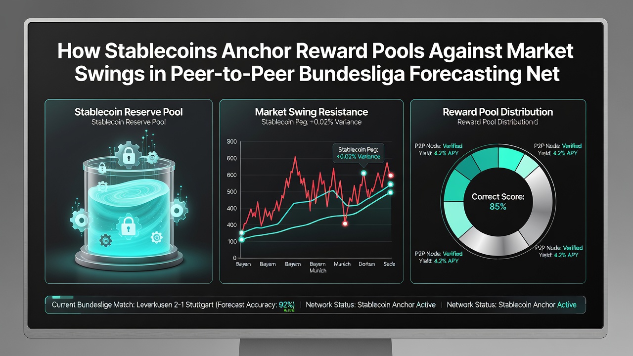Peer-to-Peer-Netzwerke nutzen Stablecoin-Reserven zur Absicherung von Bundesliga-Prognosebelohnungen