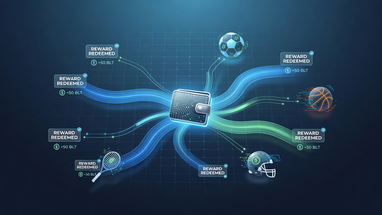 Cross-chain reward redemptions in decentralized sports betting networks