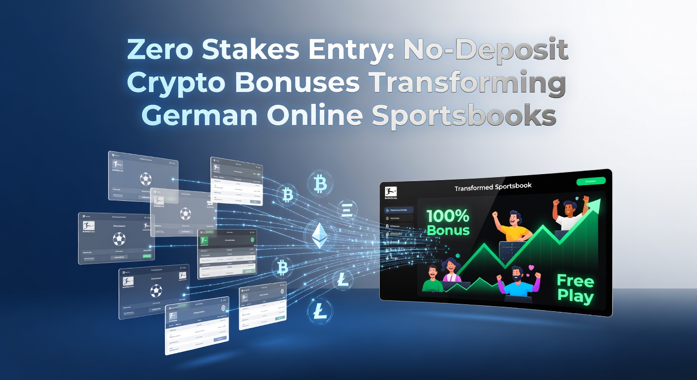 Grafik zeigt risikofreien Einstieg in Krypto-Sportwetten mit No-Deposit-Boni und wachsenden Nutzerzahlen in Deutschland